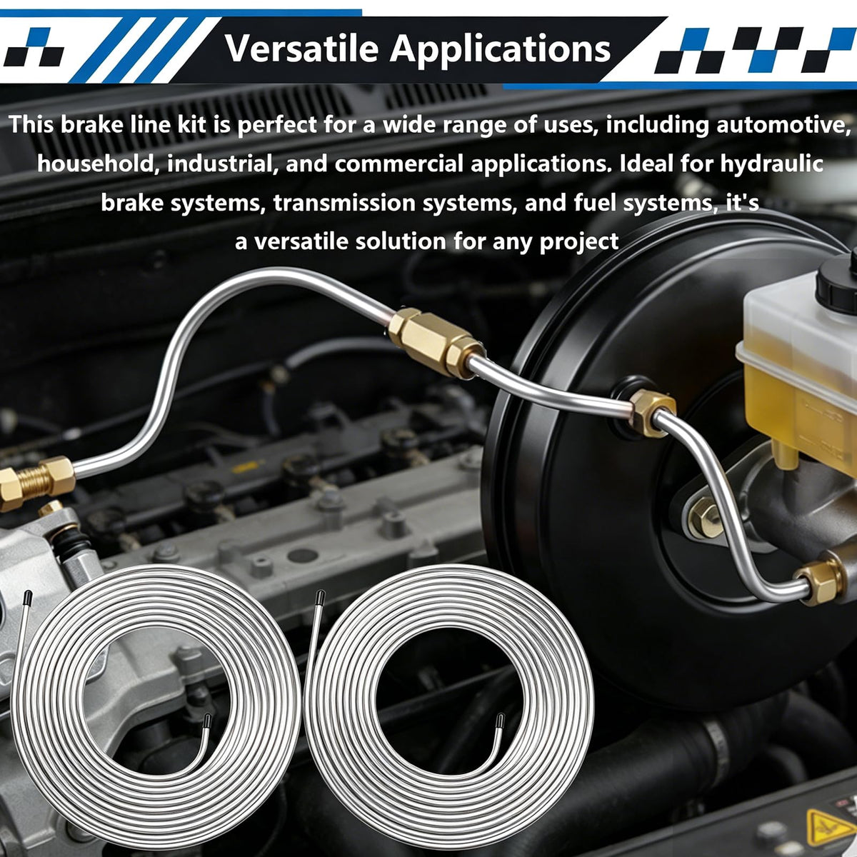 smseace tubing installed under a car showing ease of routing and fit