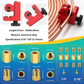 smseace single flare tool forming a consistent flare for leak-resistant fittings