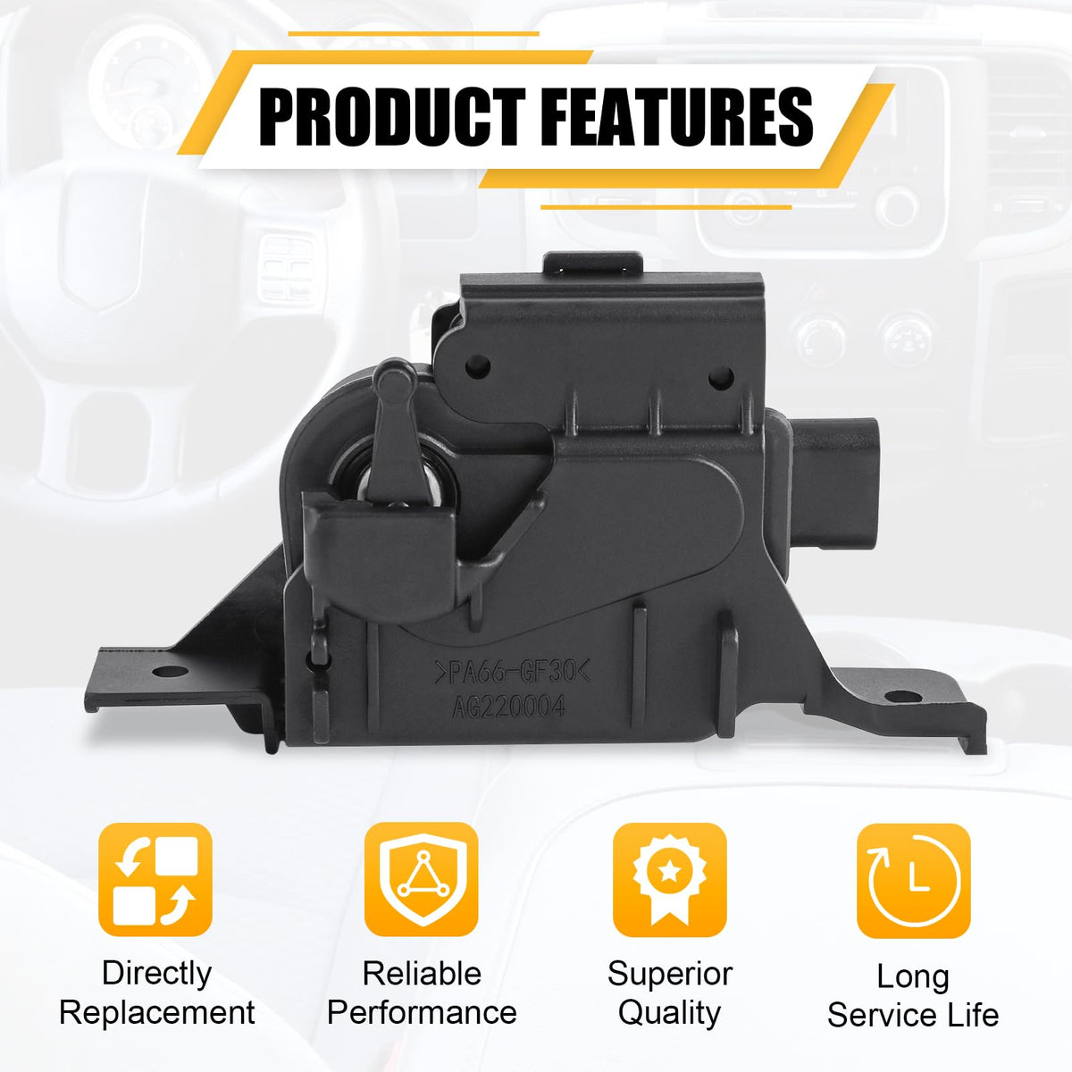 SMTRUILAN actuator installed in engine bay showing straightforward replacement benefit