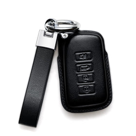 Smyfob front view showing Lexus key fit and polished leather protection