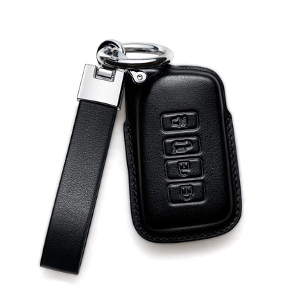 Smyfob front view showing Lexus key fit and polished leather protection