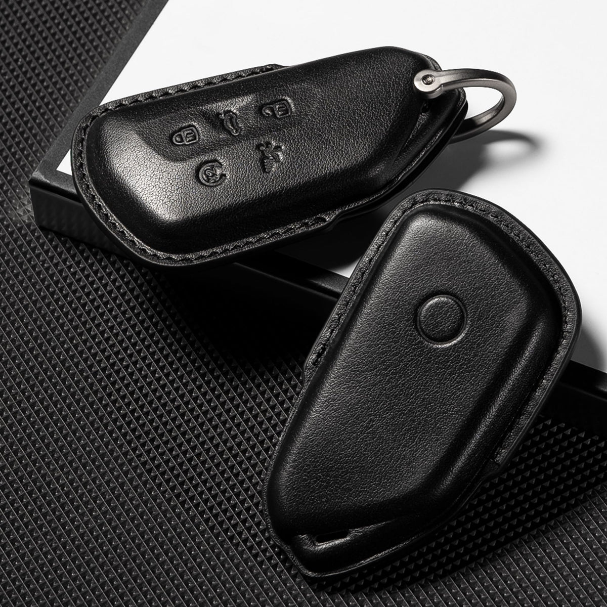 Smyfob cover in hand demonstrating ergonomic grip and secure hold