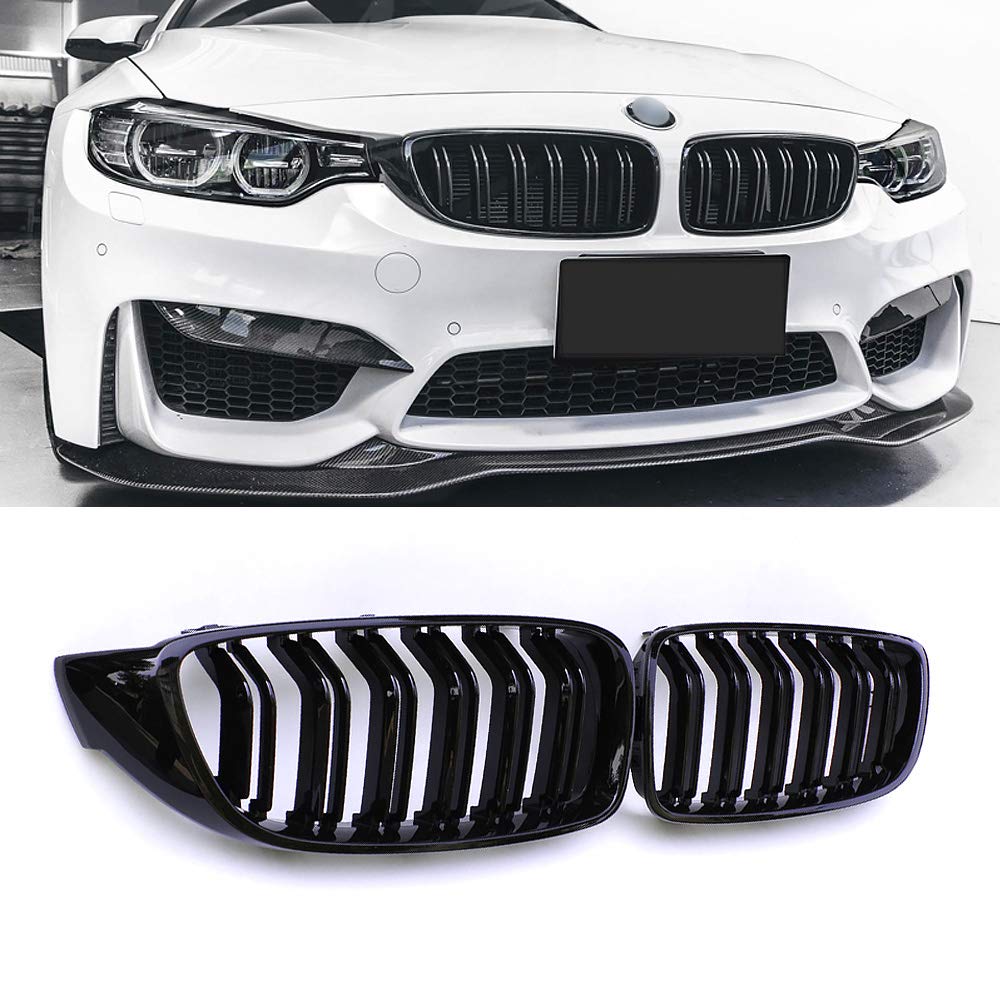 SNA front view of black double-slat grille showing clean sporty look