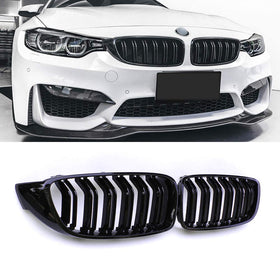 SNA front view of black double-slat grille showing clean sporty look