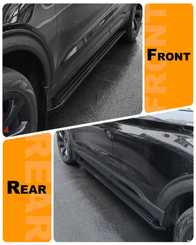Snailfly mud flap closeup protecting lower panels from road spray