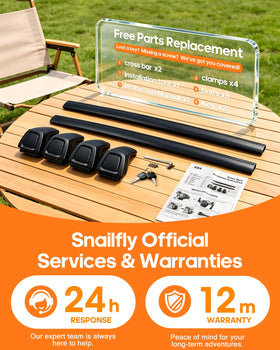 Snailfly scale photo showing bar dimensions and correct fitment on roof
