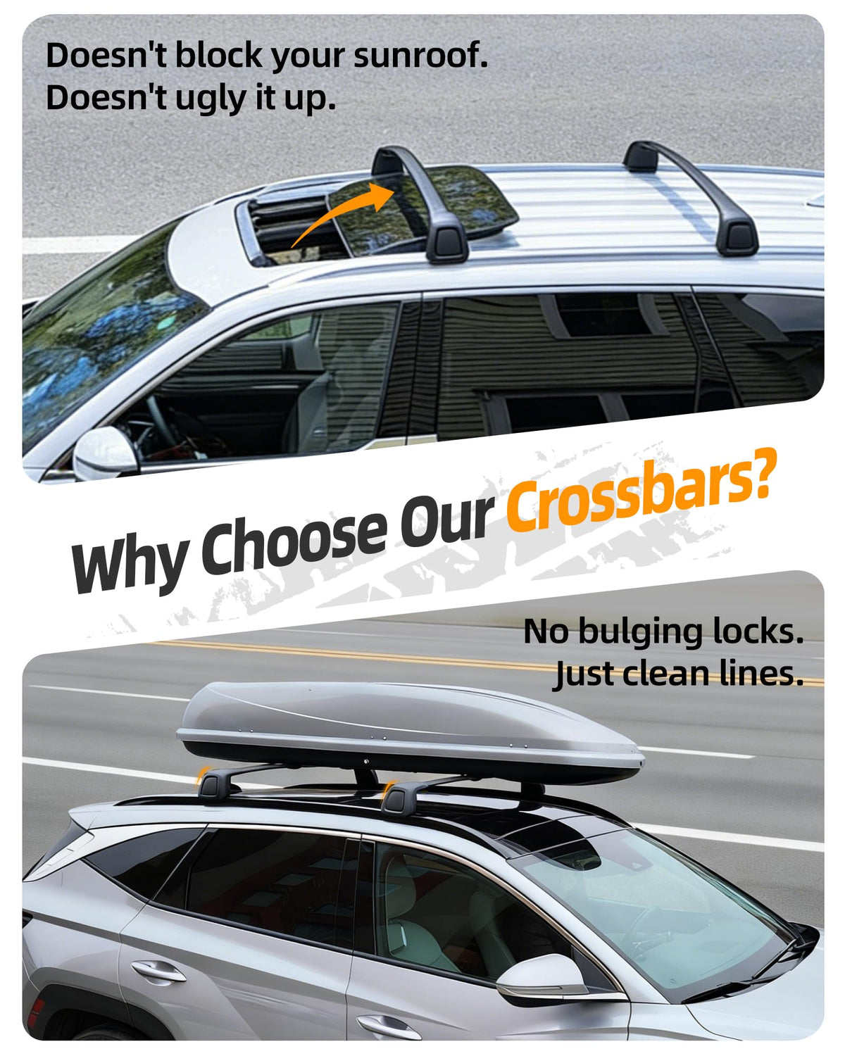 Snailfly demonstrating panoramic sunroof clearance ensuring unobstructed operation