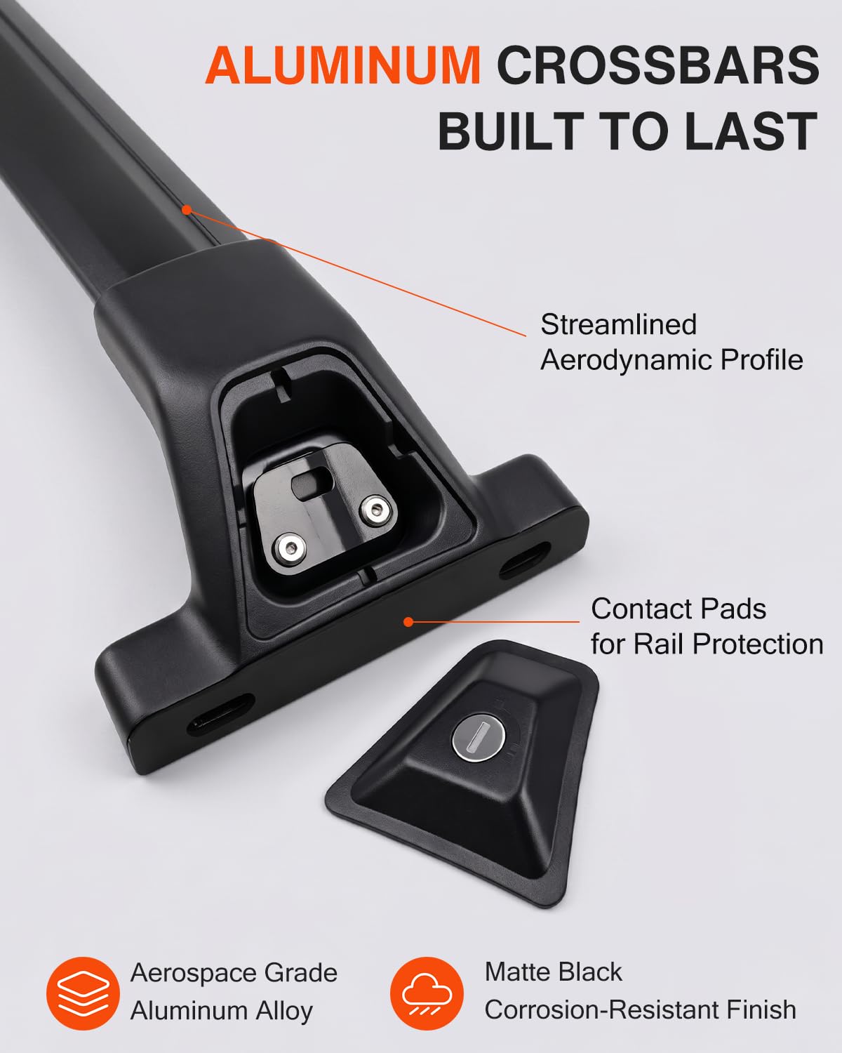 Snailfly cross bars with bike rack showing safe bike transport benefit