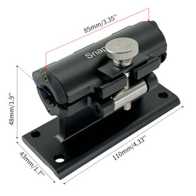 Snap Fork knob and flip cap detail showing easy hand-tighten operation and secure lock