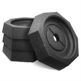 SnapPad EQ front view of octagon 4-pack showing durable pads and quick install benefit