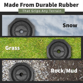 Surface texture detail of SnapPad EQ rubber offering improved grip and vibration damping