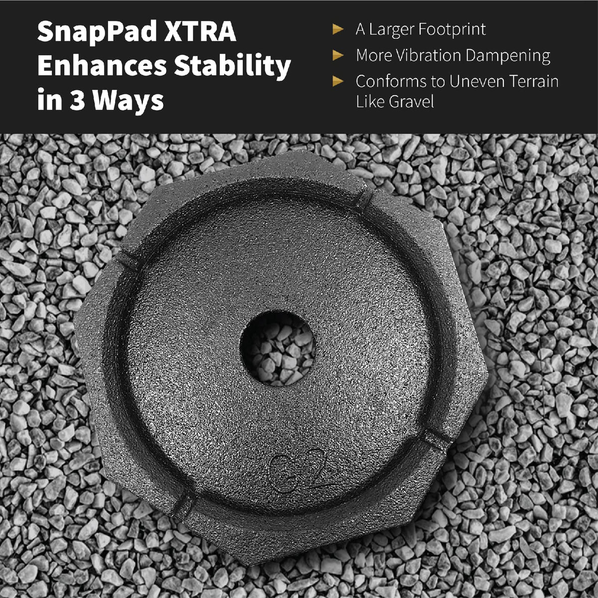 SnapPad four-pack packaging displayed for easy permanent RV installation