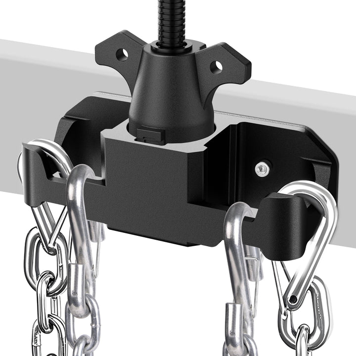 SnowyFox front view bracket showing secure plug slot and tidy mount benefit
