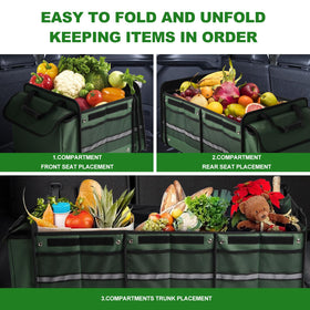 Snuopfy in-use with groceries loaded demonstrating stability and organization benefit