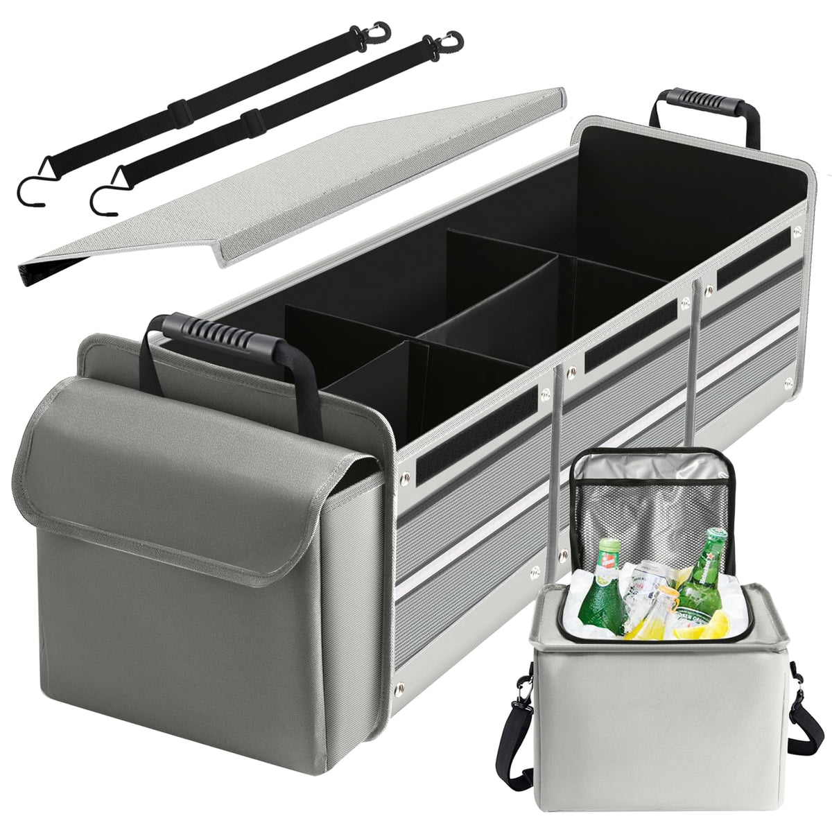 Snuopfy front view showing full 115L capacity and organized storage benefit