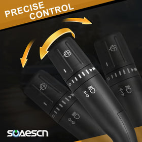 SOAESCN switch installed in a Ford steering column demonstrating direct-fit replacement convenience