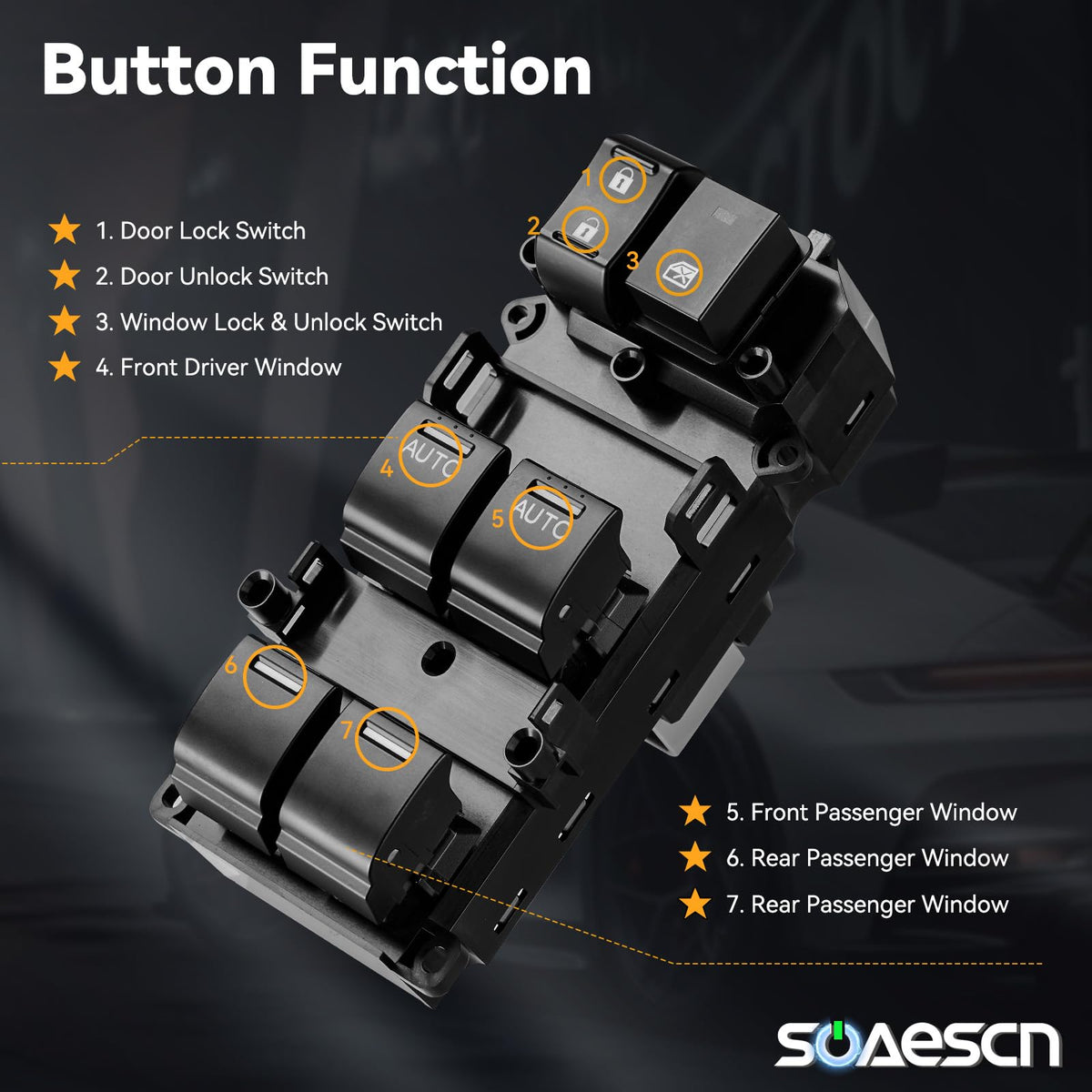 SOAESCN rear connector view showing matching plug for direct electrical fit
