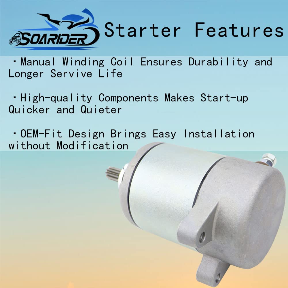 Soarider starter held in hand demonstrating compact size for easy installation