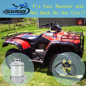 Soarider starter kit packaging with relay showing all included components