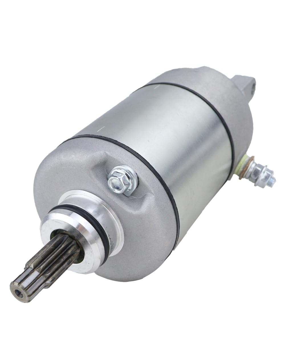 Soarider starter side label and terminals displaying voltage and specs