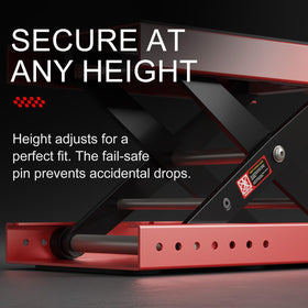 SOARSHARK bottom panel with seven height-lock holes for secure positioning