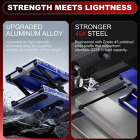 SOARSHARK side profile revealing reinforced scissor arms for stability