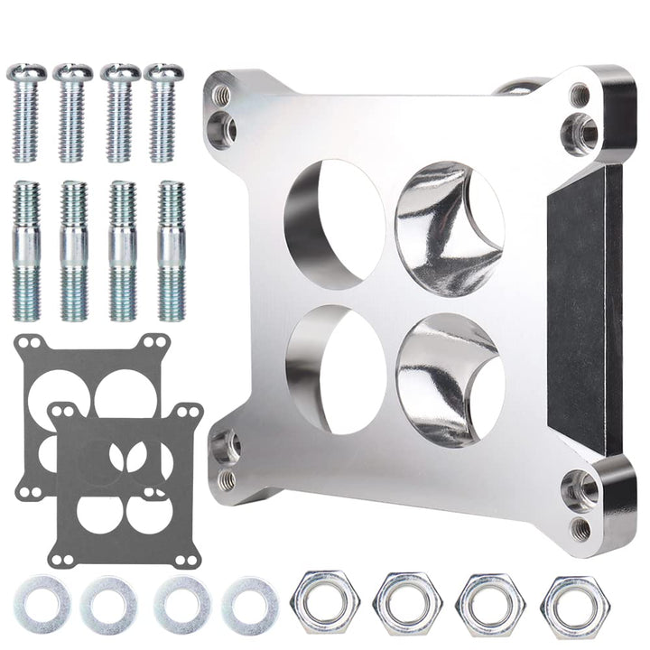 SOASEMBE front view of adapter plate showing bolt pattern and fit benefits