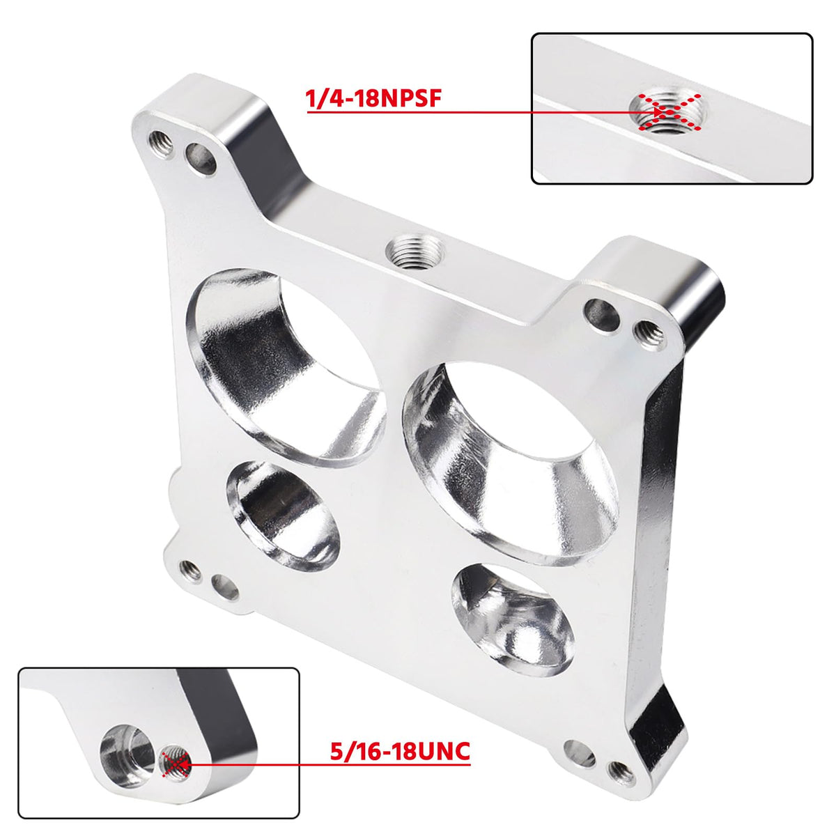SOASEMBE closeup of machined ports highlighting smooth airflow improvement