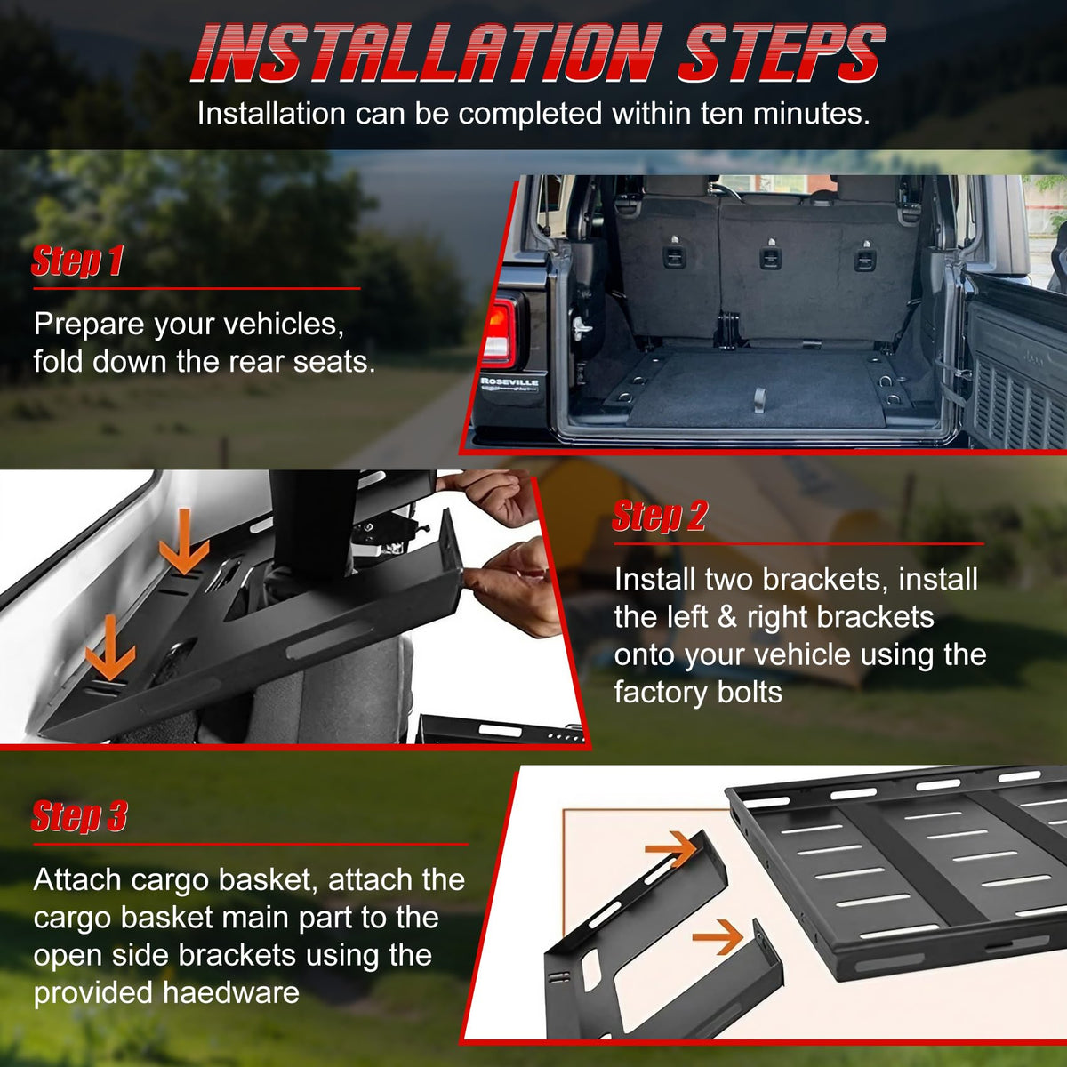 Sobalai lifestyle shot with Jeep tailgate down showing practical use