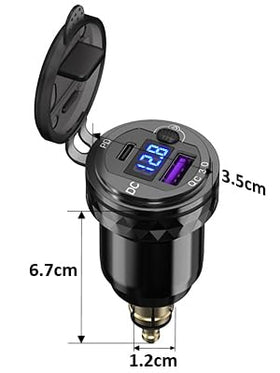SOBMOTO installed on BMW adventure bike socket for reliable fit