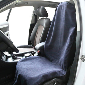 SOBONITO front seat cover shown on car seat protecting upholstery
