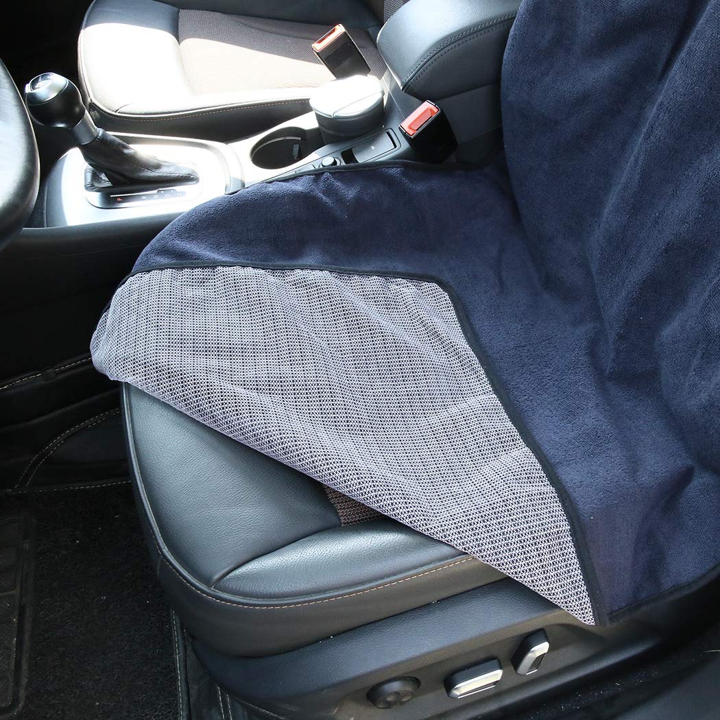 SOBONITO seat cover installed with athlete sitting and keeping seat dry
