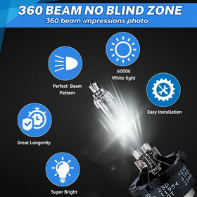 SOCAL-LED LIGHTING D2R bulb installed in headlight demonstrating correct fit and safety
