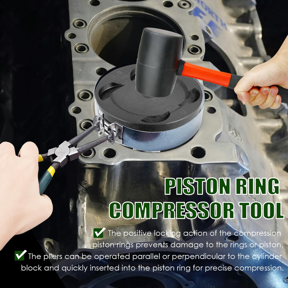 Socpuro alloy-steel compressor band detail illustrating durable construction