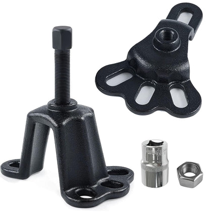 Socpuro front hub puller front view showing secure fit for clean hub removal