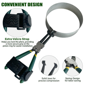 Socpuro installing pliers and velcro strap demonstrating secure grip