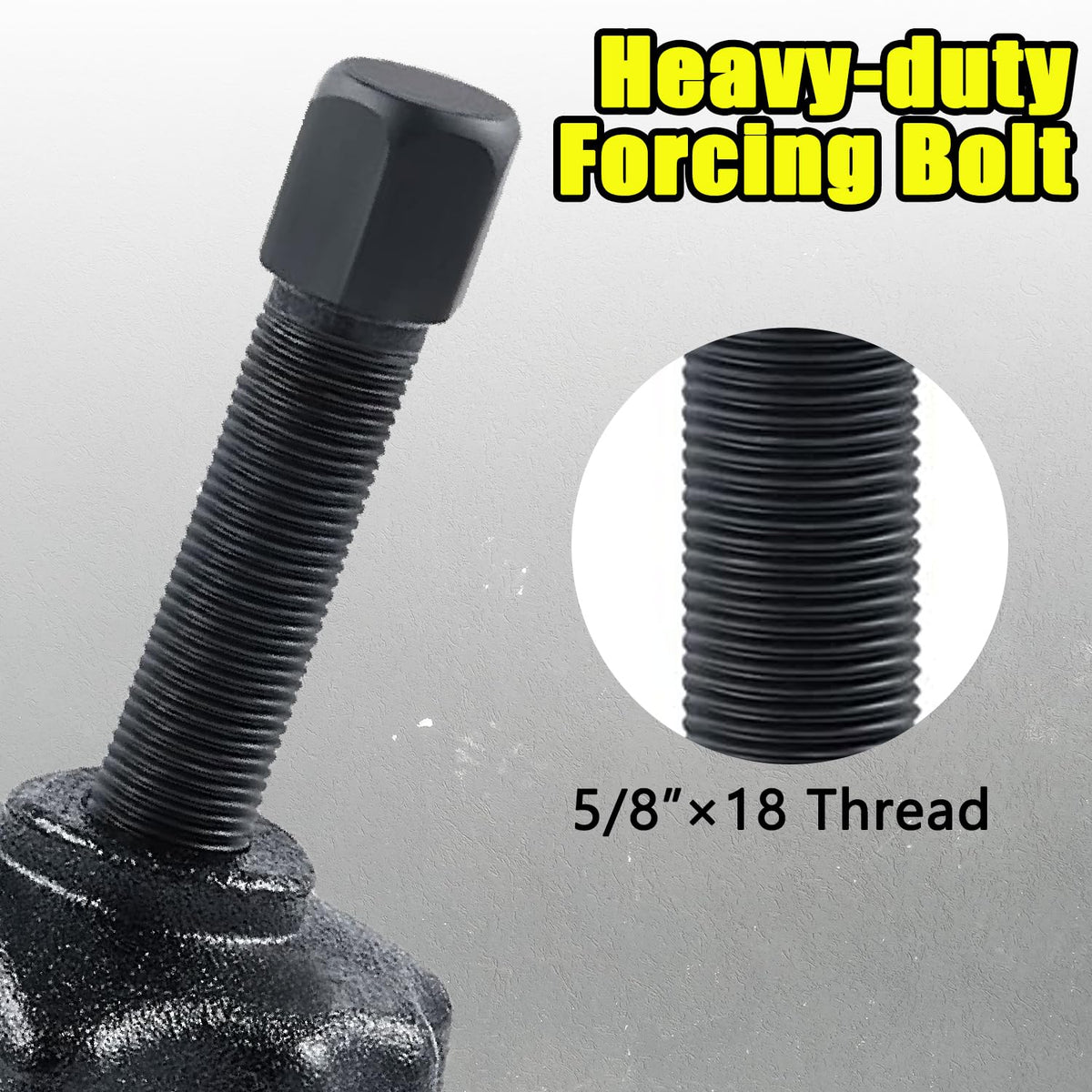 Socpuro closeup of threads and flange showing precision machining and strength