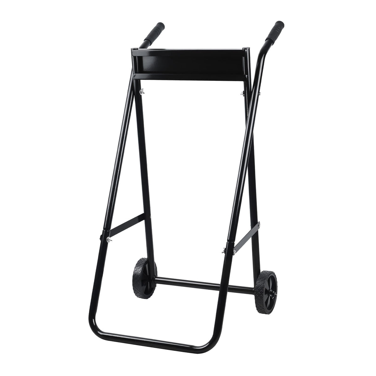 SOCROTO front view of outboard stand showing sturdy frame and stability benefit