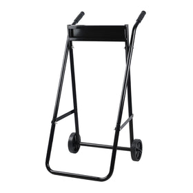 SOCROTO front view of outboard stand showing sturdy frame and stability benefit