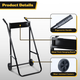 SOCROTO wheels and handle detail for easy maneuvering and comfortable control benefit