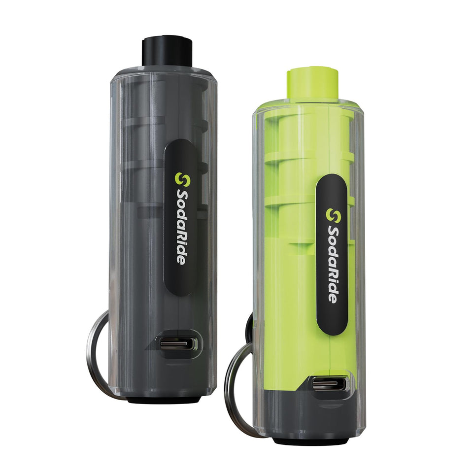 SodaRide front view showing tool and packaging with quick-access benefits