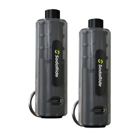 SodaRide front view showing compact keychain emergency tool and benefits for quick access