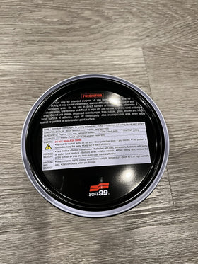 SOFT99 product label close-up showing Japanese version and authenticity
