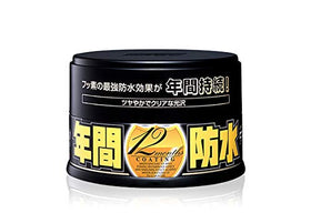 SOFT99 tin front view showing product and shelf-ready benefit