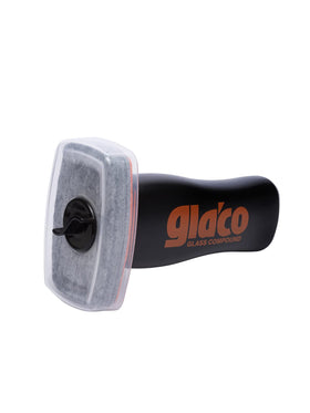SOFT99 Glaco bottle in hand for scale illustrating compact travel-friendly size