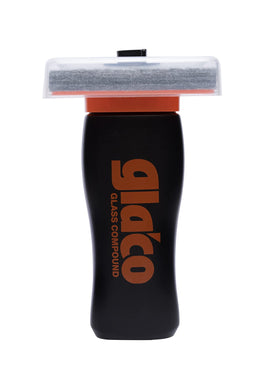 SOFT99 Glaco compound texture drop highlighting abrasive formula effectiveness