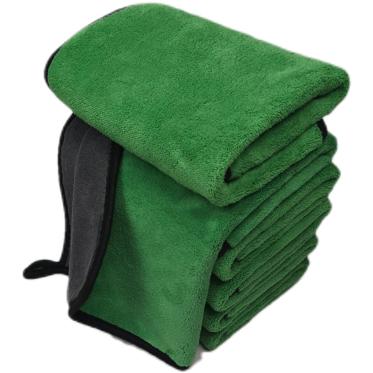 SOFTBATFY front view of 6-pack towels showing size and color benefits