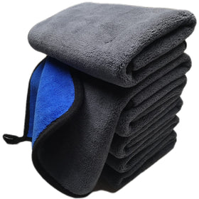 SOFTBATFY front packaging showing six grey-blue towels with product benefits