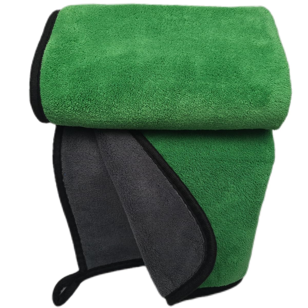 SOFTBATFY towels arranged in garage showing durable reusable cleaning