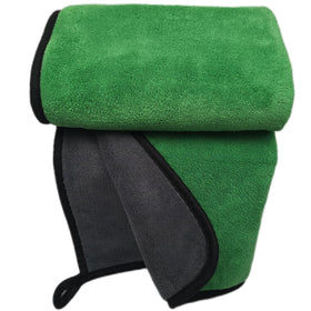 SOFTBATFY towels arranged in garage showing durable reusable cleaning